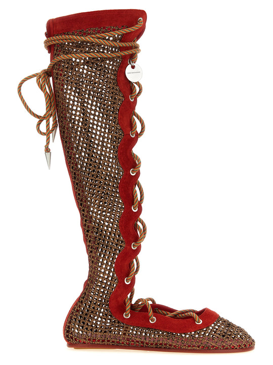 Reticella Boots And Ankle Boots Red