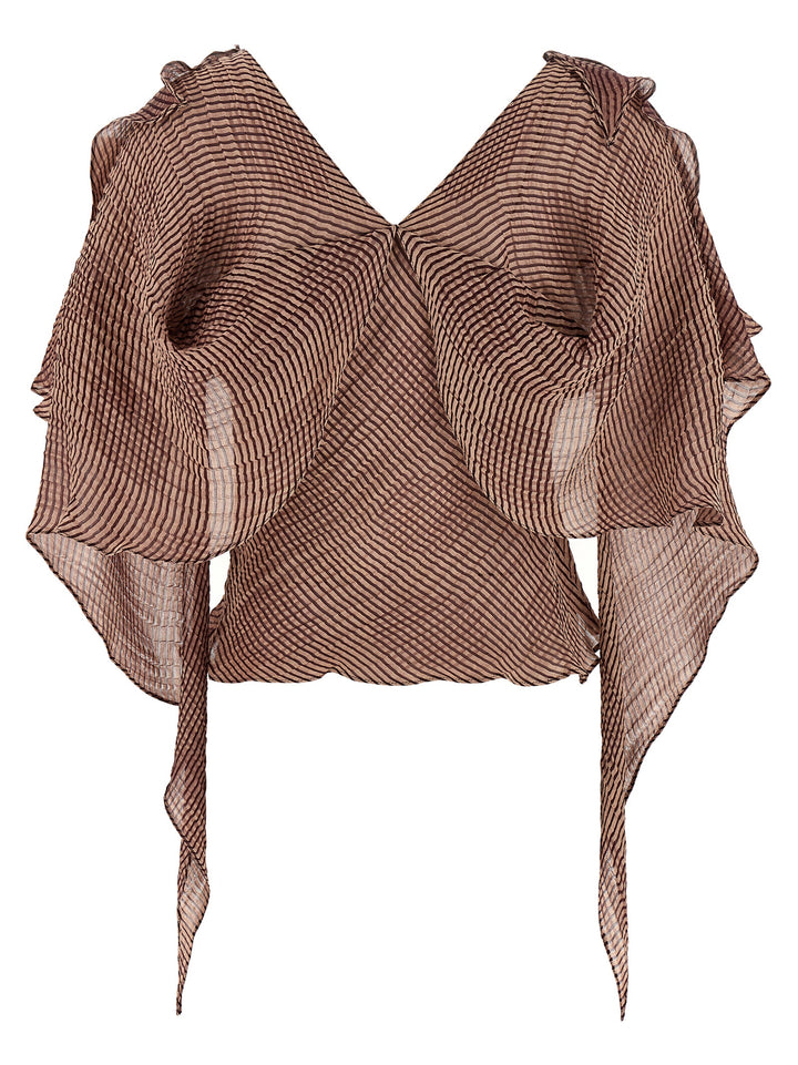 Kiko Kostadinov Plexus Shirt and Blouse - Bordeaux | b2172f47d6d16ebabd6d871d7d7a751d61eddf81