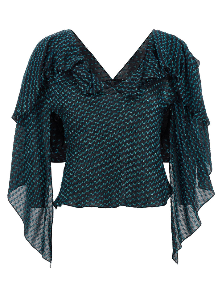 Kiko Kostadinov Plexus Shirt and Blouse - Blue | b94d3185fe2cd1781af38ede1eb07513d161426e