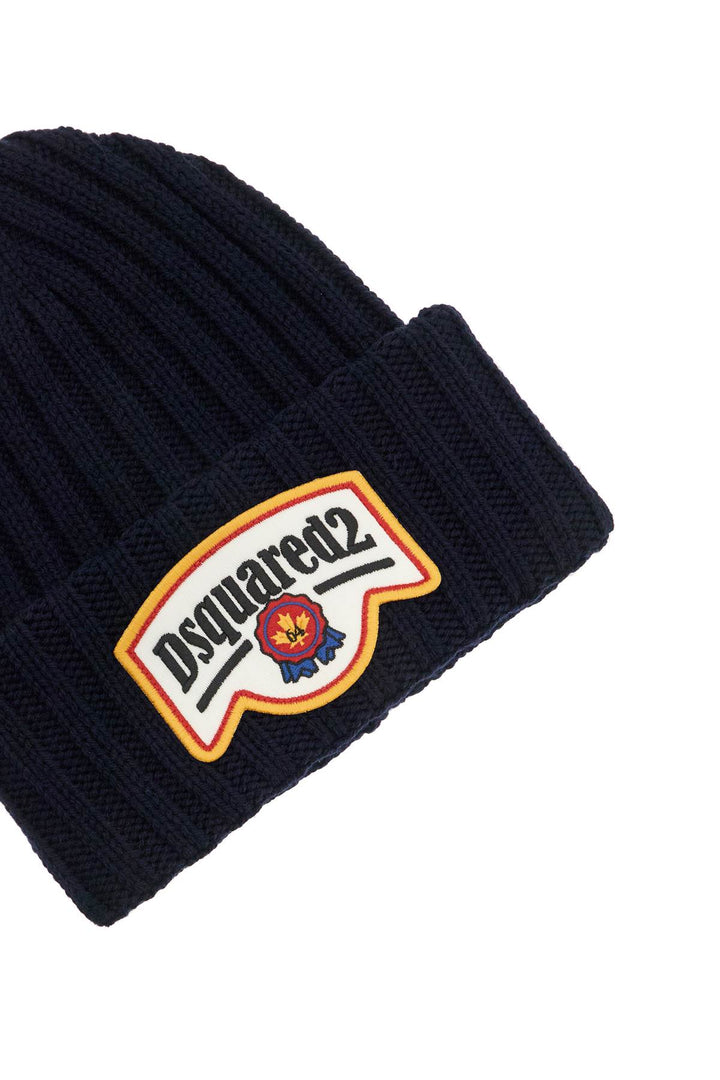 Cappello Beanie Con Patch Logo