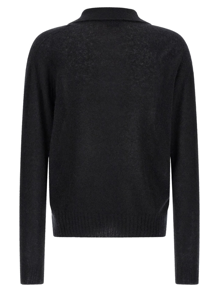 Tom Ford Cashmere And Silk Polo Shirt Sweaters and Cardigans - Black | 1cb0502a9e9aca211a19c3028f0b09e74e00c731