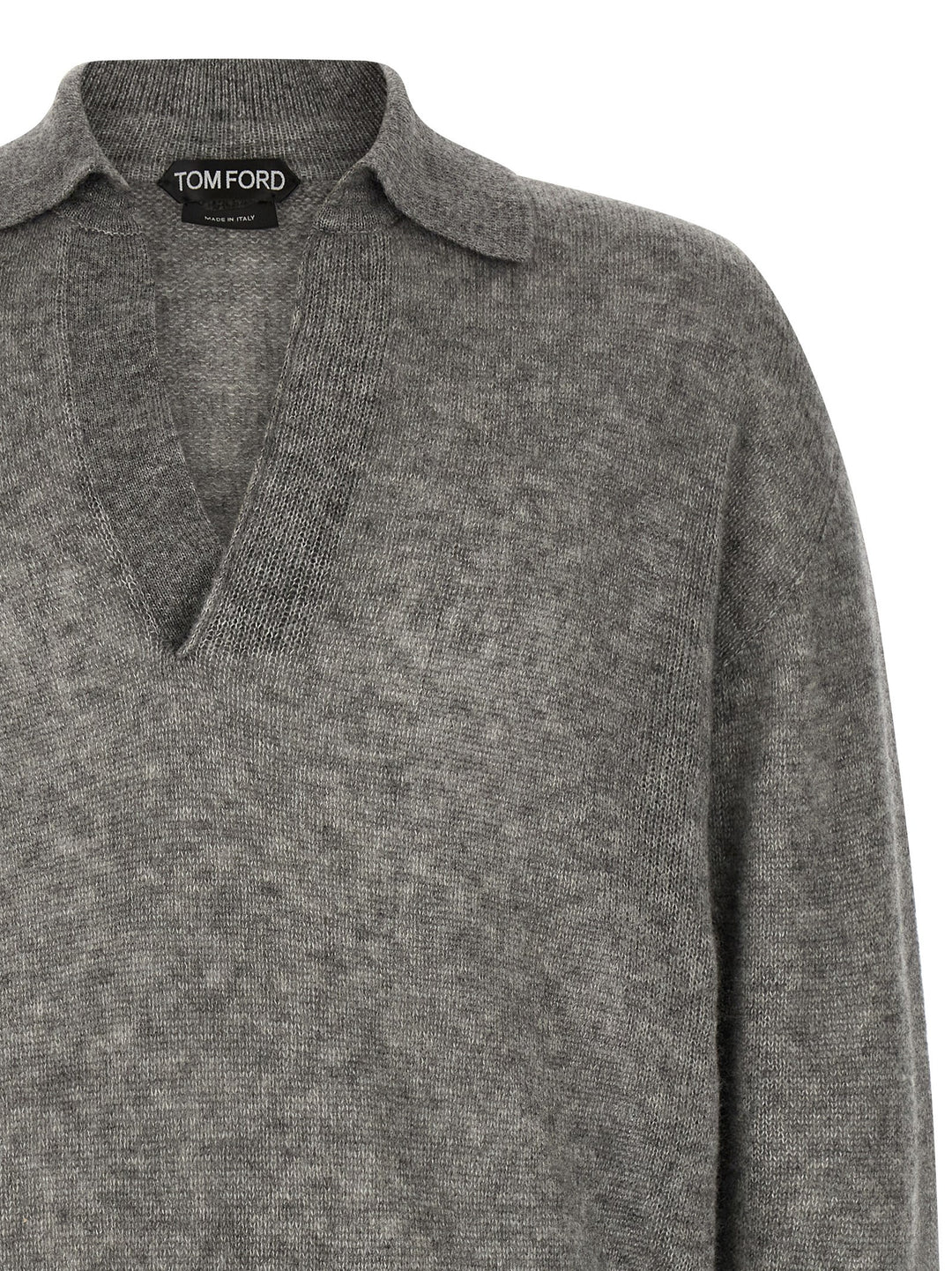 Tom Ford Cashmere And Silk Polo Shirt Sweaters and Cardigans - Gray | dc01c90b7c3c94c1208a868f5f699ddc5621bb79