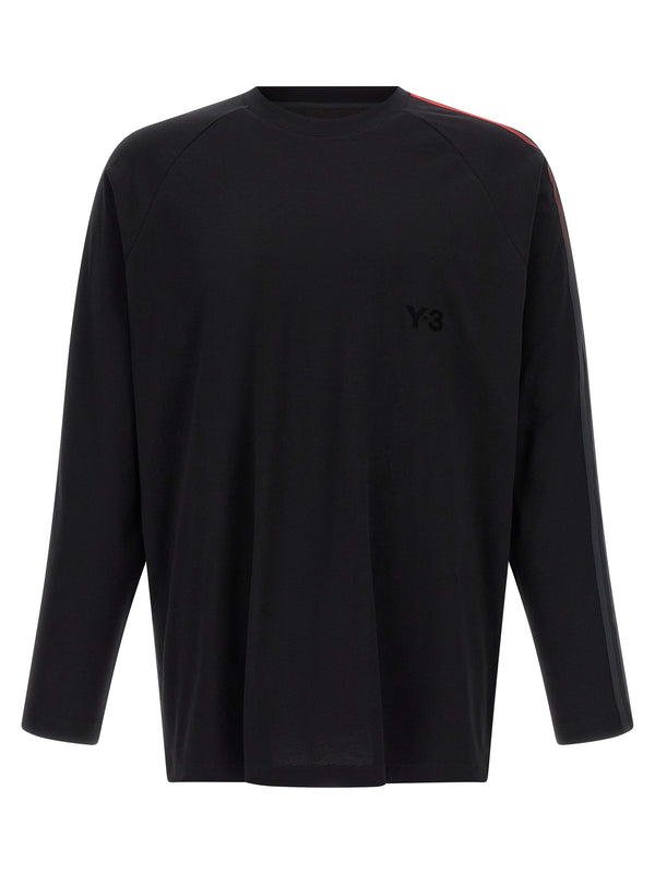 Y-3 Oversized Gradient Stripes T-Shirt Black
