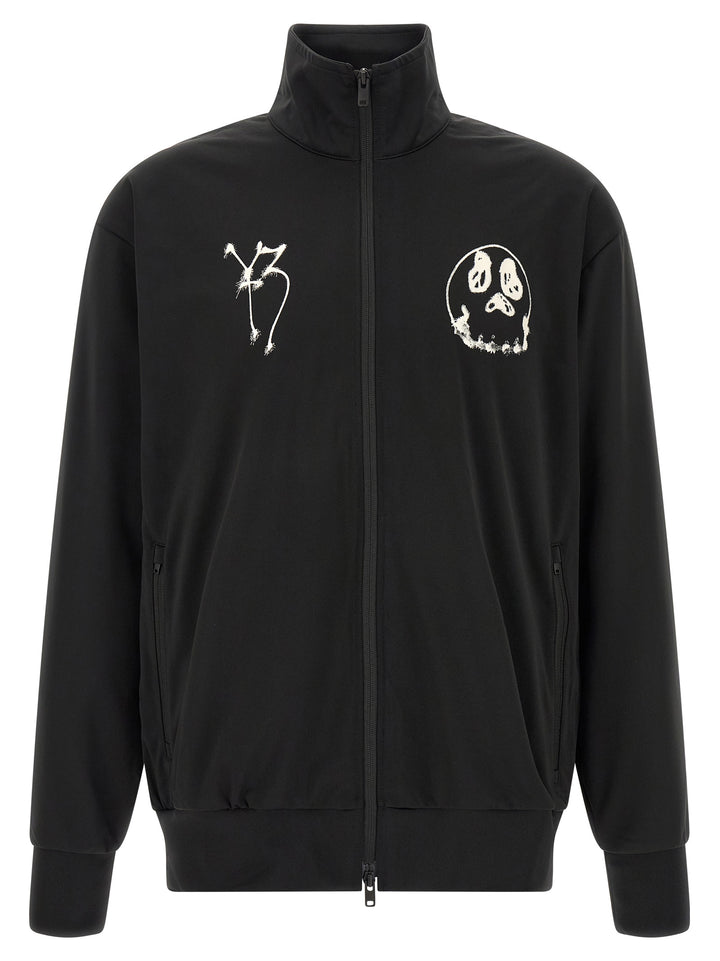 Y-3 Track Top  Gfx Nyln Sweatshirt - Black | 377fd7388e802814b9ab43777de793aab47fc01b