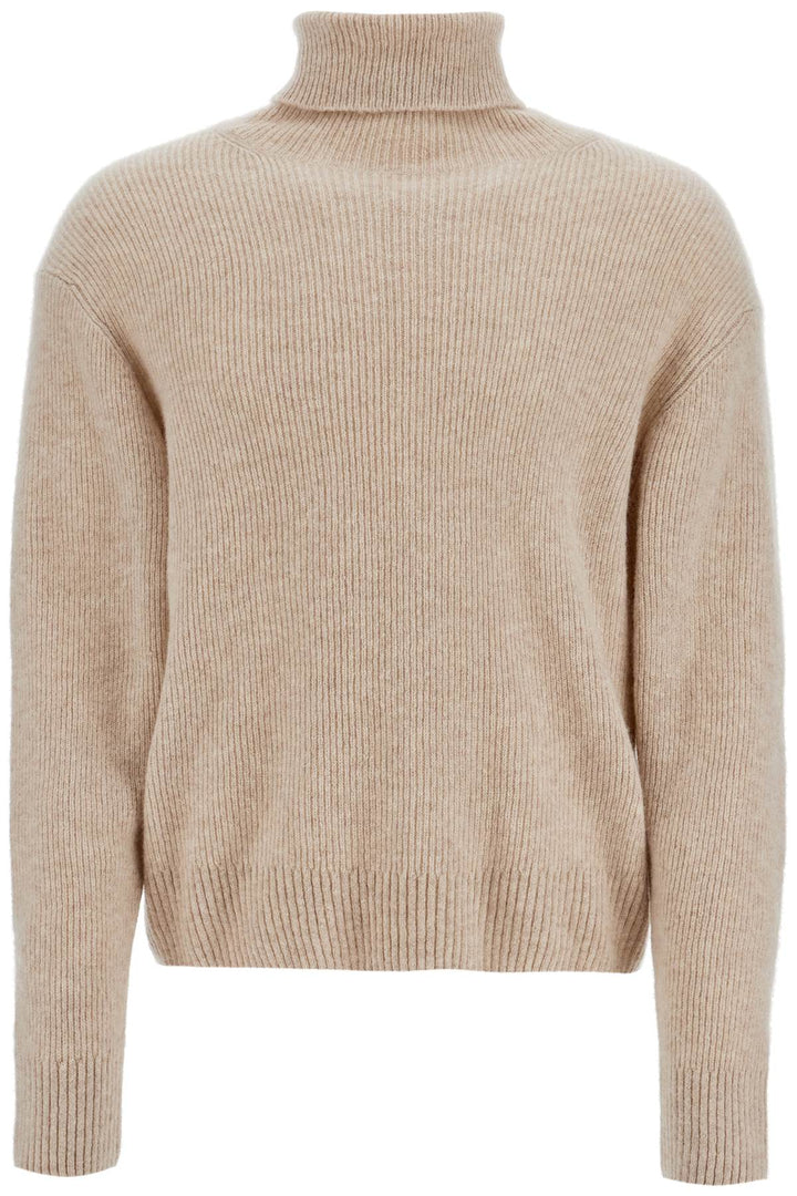 Pullover Dolcevita In Cashmere E Seta