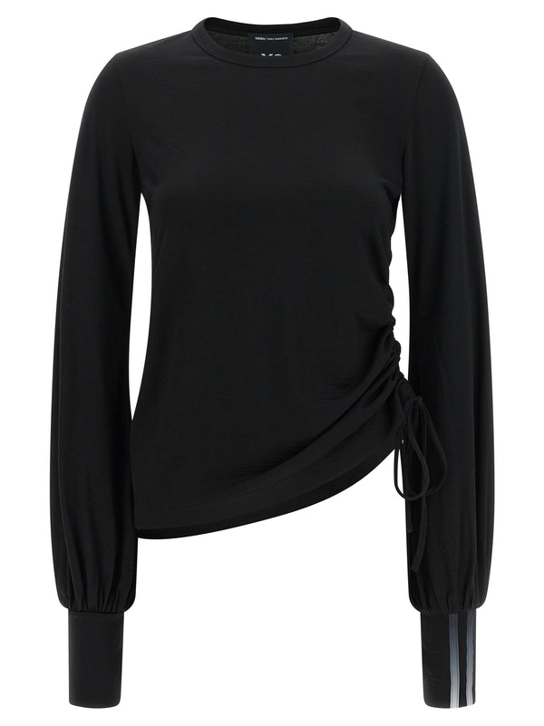Draped Cut T-Shirt Black