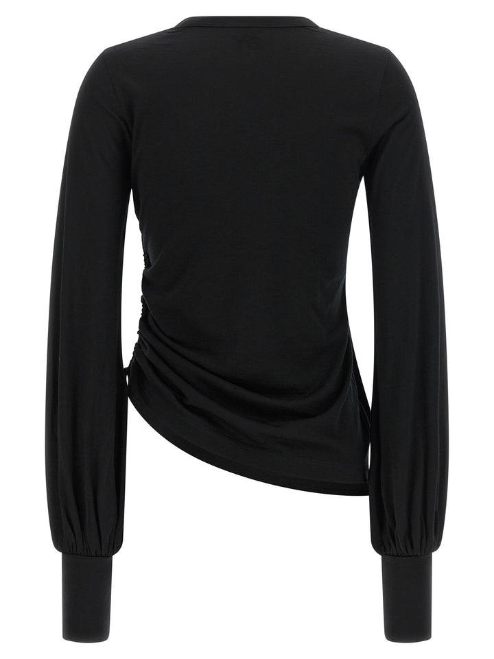 Y-3 Draped Cut T-shirt - Black | aa001e67af42d548e69cc62cb6b1b9687273d9b3