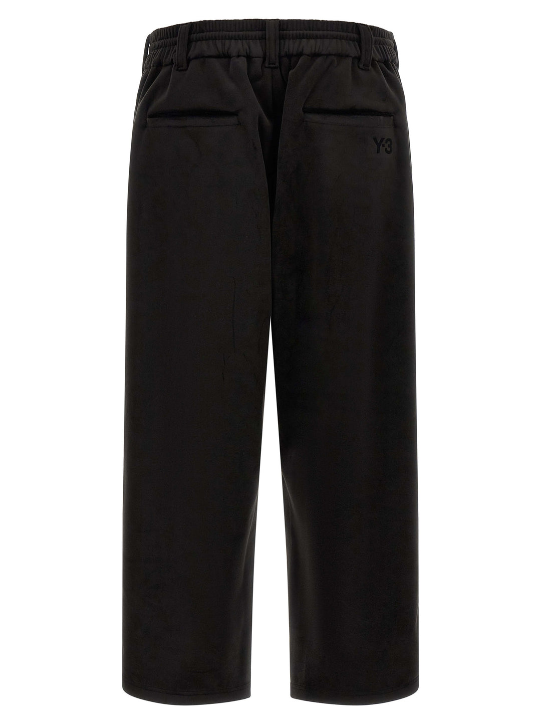 Y-3 Velvet Effect Joggers Pants - Black | 772c2245f23b1071360b88e8b947863532db95a8