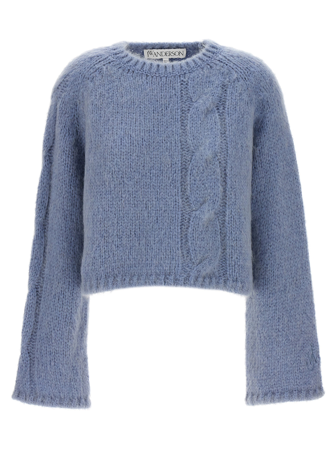 Cable Knit Sweater, Cardigans Light Blue