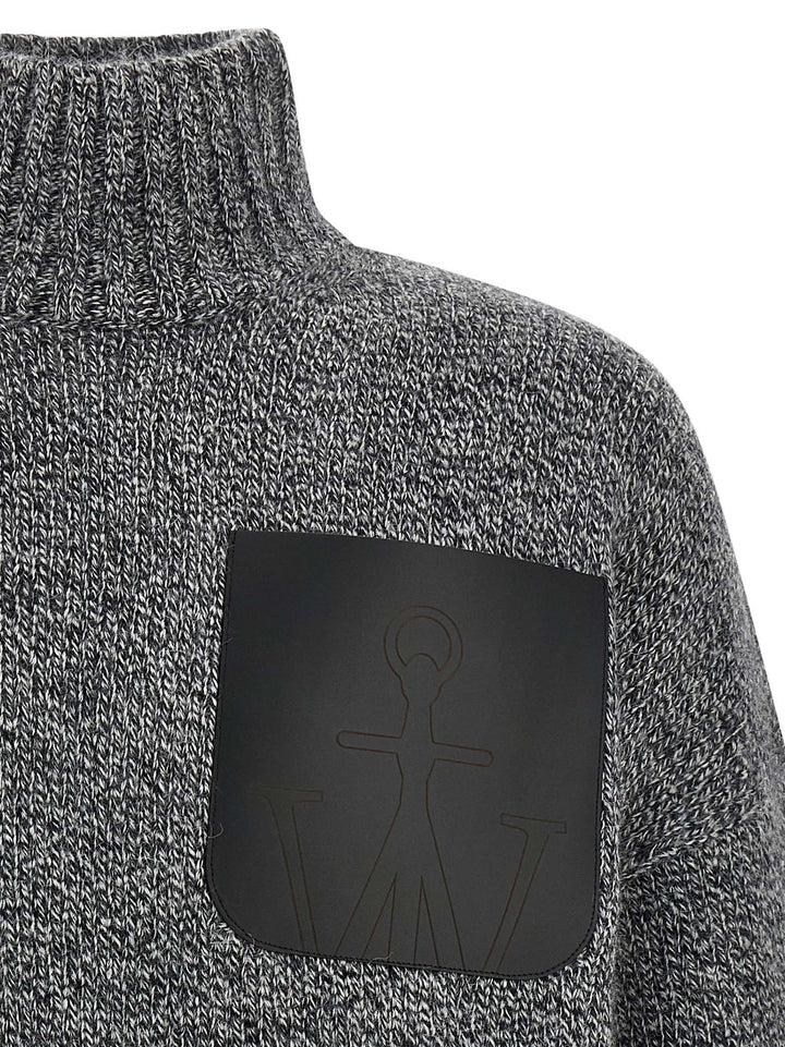 J.W. Anderson Leather Patch Pocket Sweaters and Cardigans - Gray | 7a01b80a47c634a8aa4bd03211cbec21c1db699f