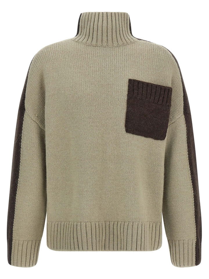 J.W. Anderson Two Tone Patch Pocket Sweaters and Cardigans - Multicolor | 51779c2c16fcc1551a3186bd5c8b070a2ad45491