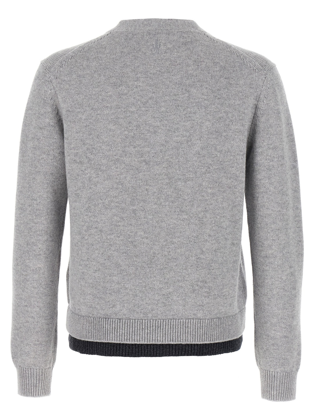 J.W. Anderson Contrast Layered Sweaters and Cardigans - Gray | 71154d796ef5a2f8a136fdcaec5a60b754aaf511