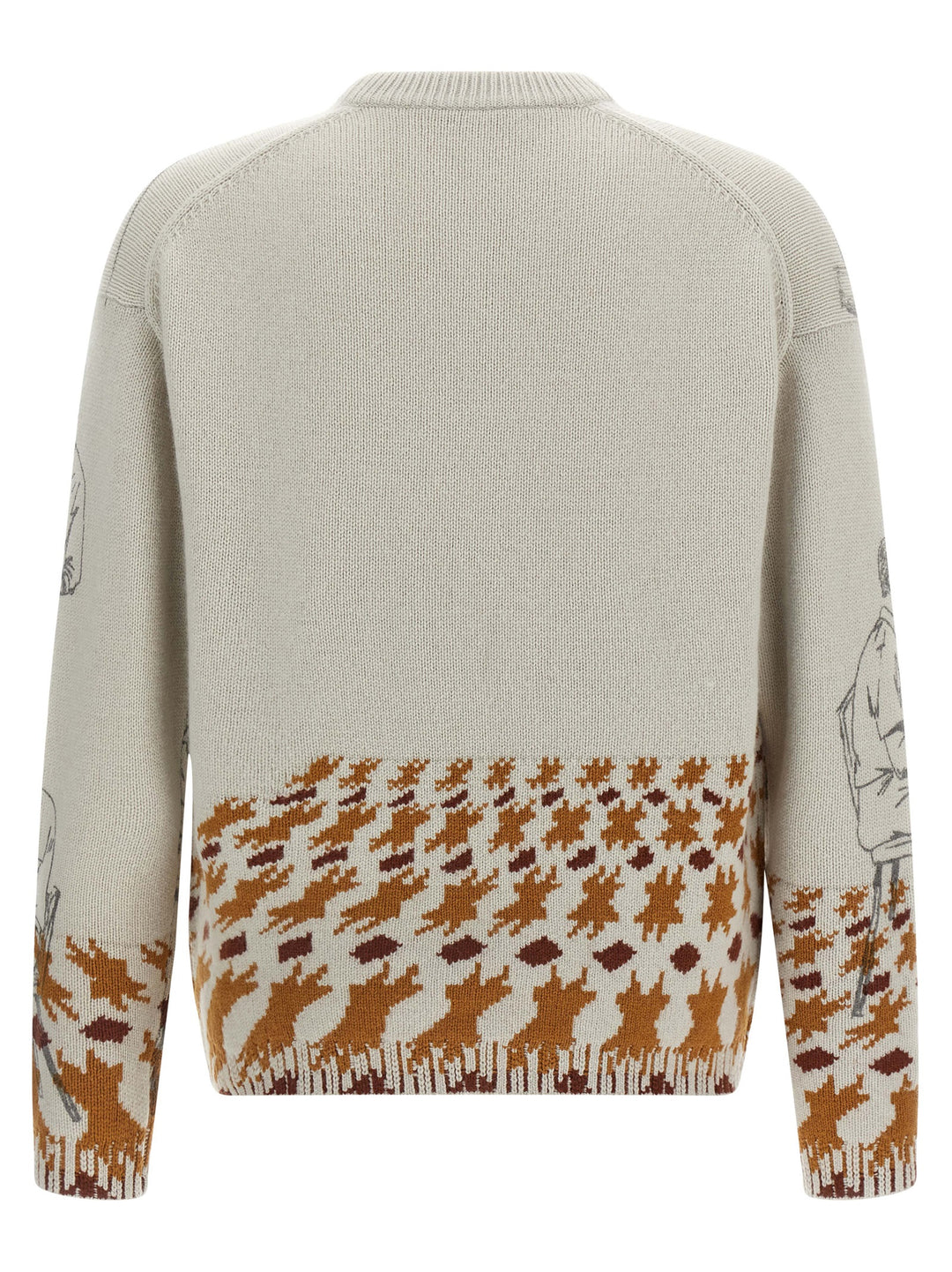 J.W. Anderson Jacquard Pattern Sweater Sweaters and Cardigans - Gray | d96641b6dfac61bb6e2a201bab7c0d27a644bc18