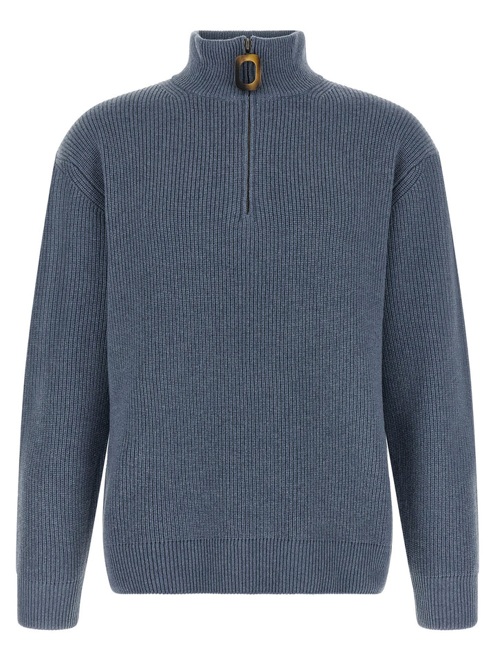 J.W. Anderson Half-Zip Sweater Sweaters and Cardigans - Blue | 72a72a871fb5837078067fd7b089f3bb902eecf2
