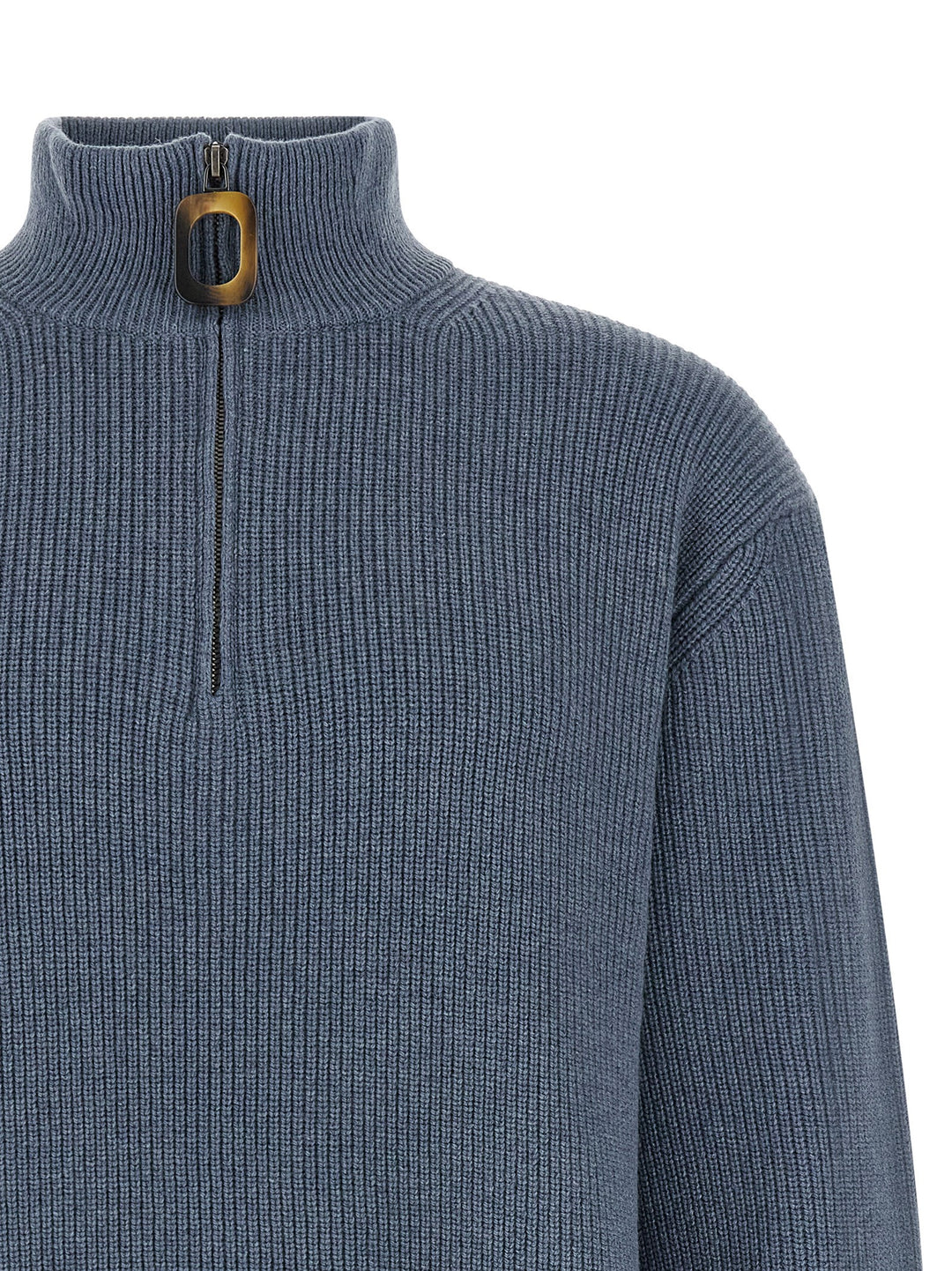 J.W. Anderson Half-Zip Sweater Sweaters and Cardigans - Blue | db9f54b6147a0c6a12ea3f71da28bc1206f60dd1