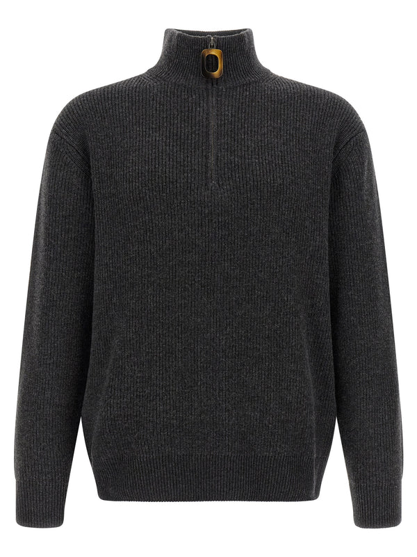 Half-Zip Sweater Sweaters And Cardigans Gray