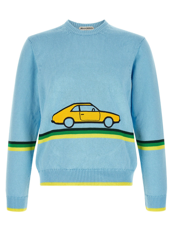 Car Sweaters And Cardigans Light Blue
