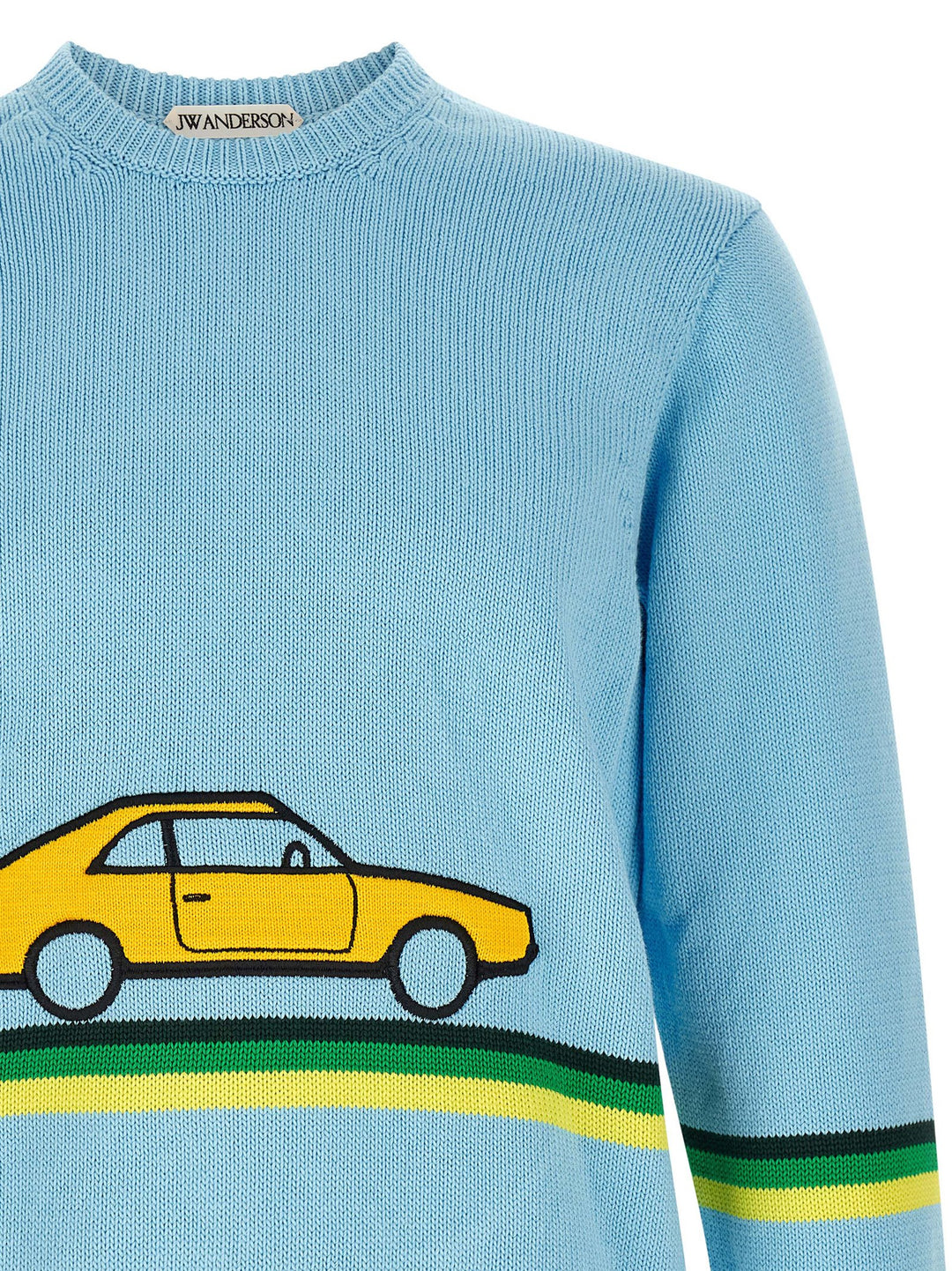 J.W. Anderson Car Sweaters and Cardigans - Light Blue | f409cff7ece8e8c5b52402ad7b58bbafe5299cd0