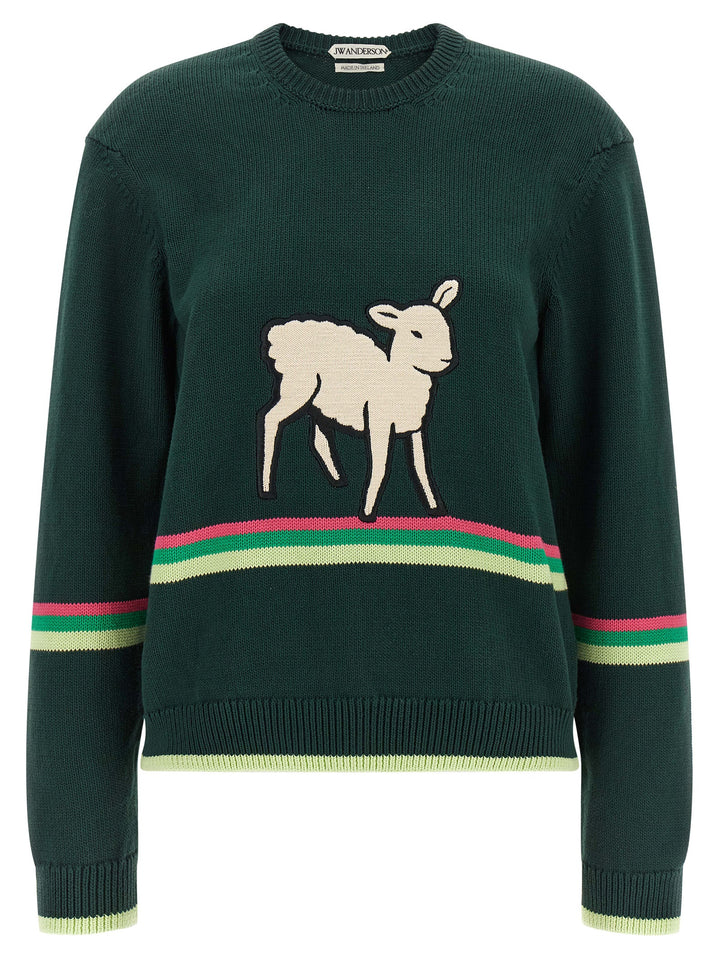 J.W. Anderson Sheep Sweaters and Cardigans - Green | 3a9679033a2e78b2b49eef65757bdd6b59d8d764
