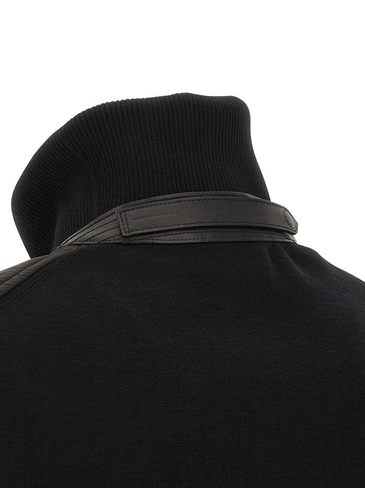 Tom Ford Merino Wool Bomber Jacket Puffer Jackets - Black | f1379384f72d23633053f4aed55fe6c2d640e9f3