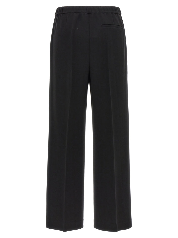 Wide Pull On Pants Black