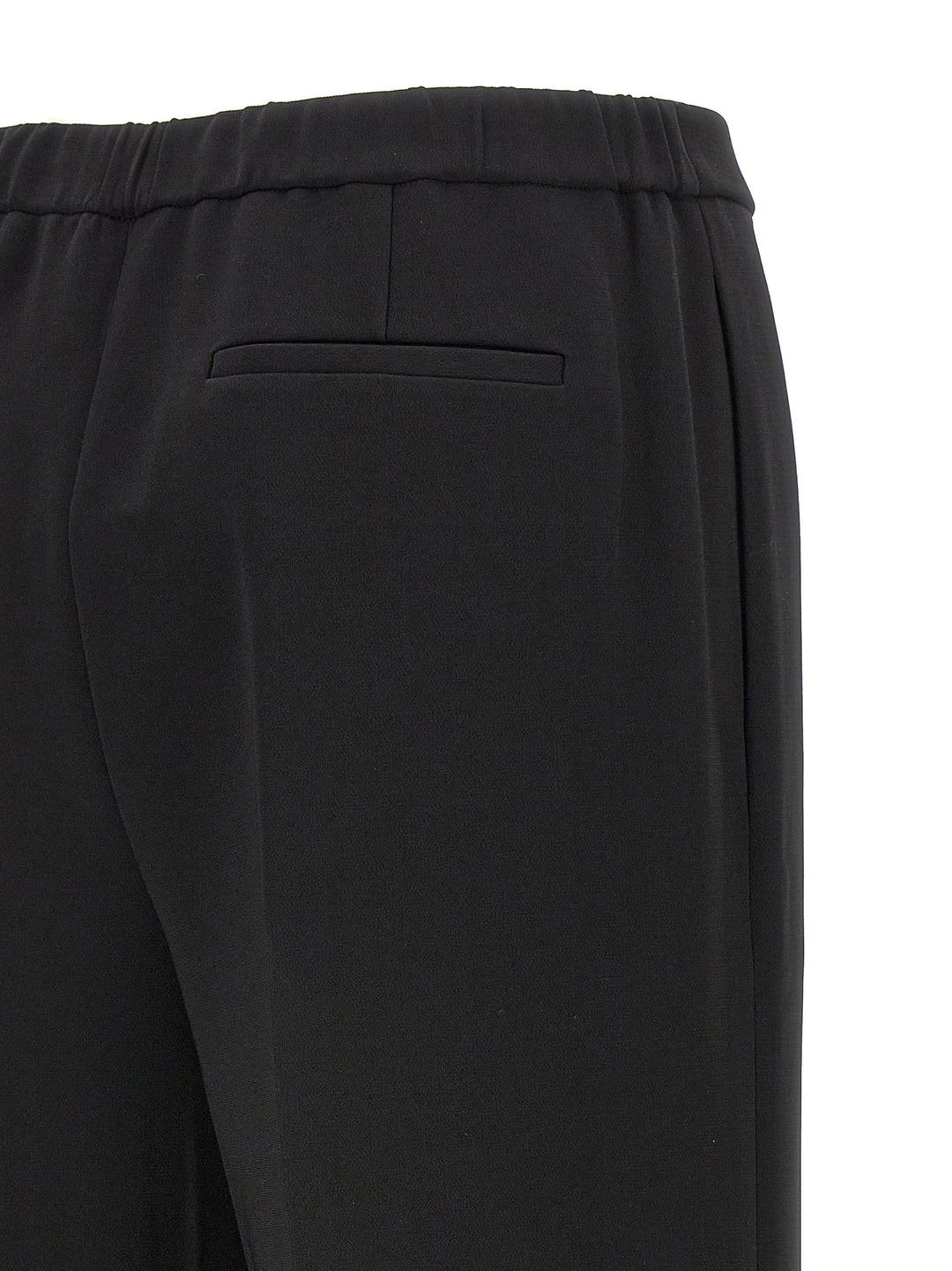 Wide Pull On Pants Black