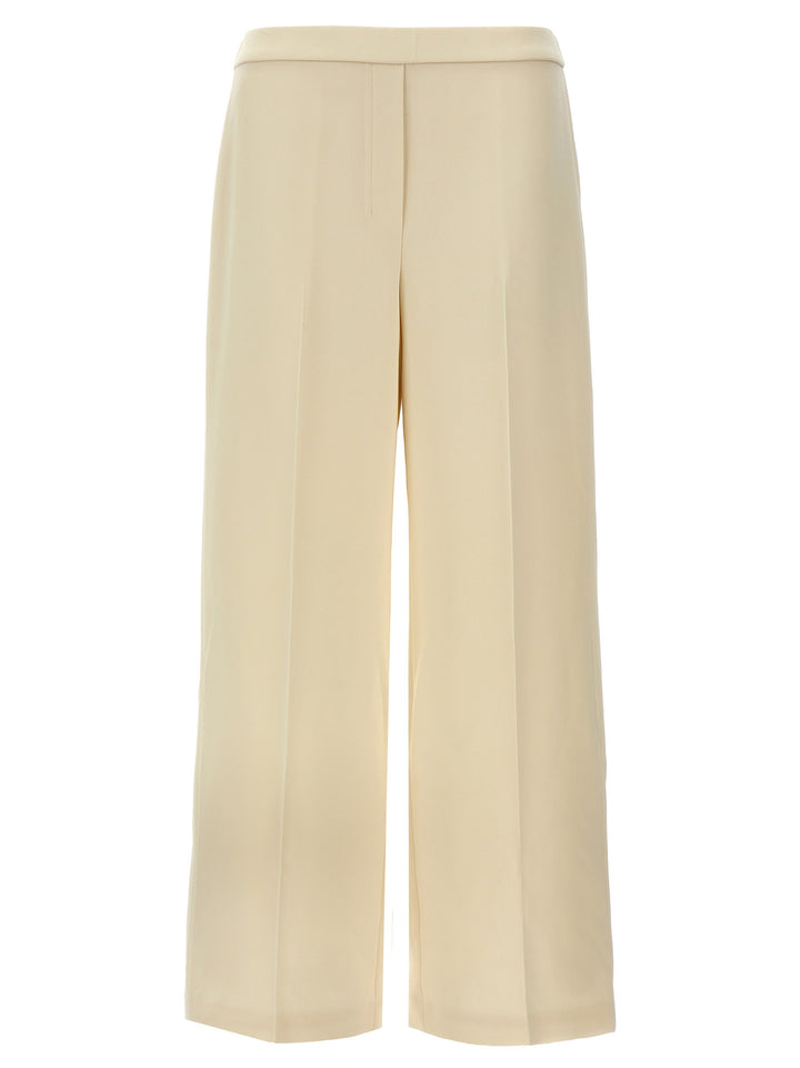 Wide Pull On Pants White