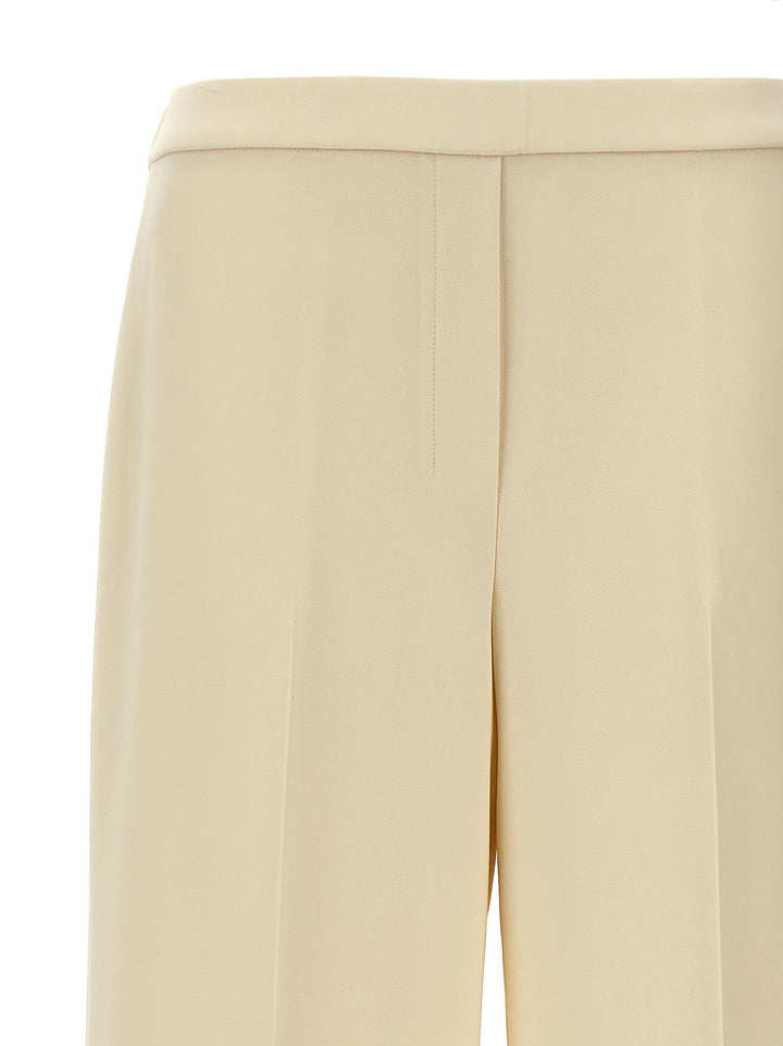 Wide Pull On Pants White