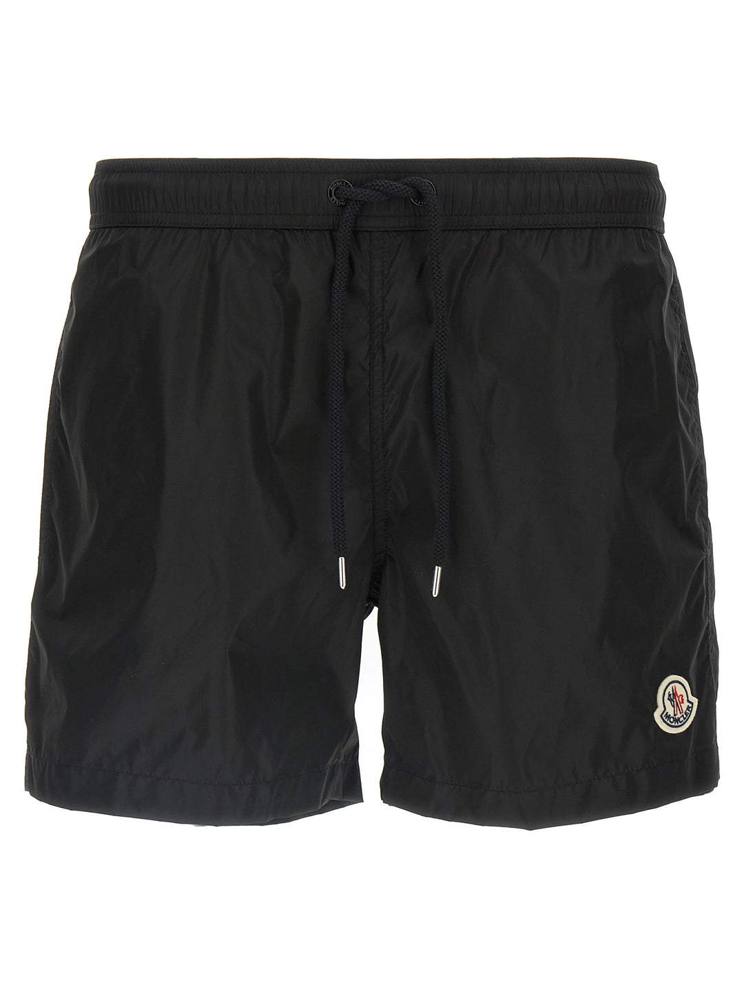 Moncler Logo Patch Swim Shorts Beachwear - Black | c7a06e3708589efd546c799584523c60729ed141