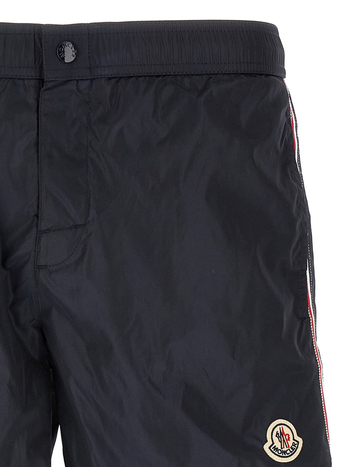 Moncler Tricolor Ribbon Swimsuit Beachwear - Blue | 94d1ec2ab1c9aa93eb76e006b95660f6899d42c5