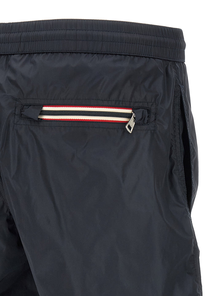 Moncler Tricolor Logo Patch Swimsuit Beachwear - Blue | bf88ddba0d4c36eca125285767d7bf89fa8d6a9c