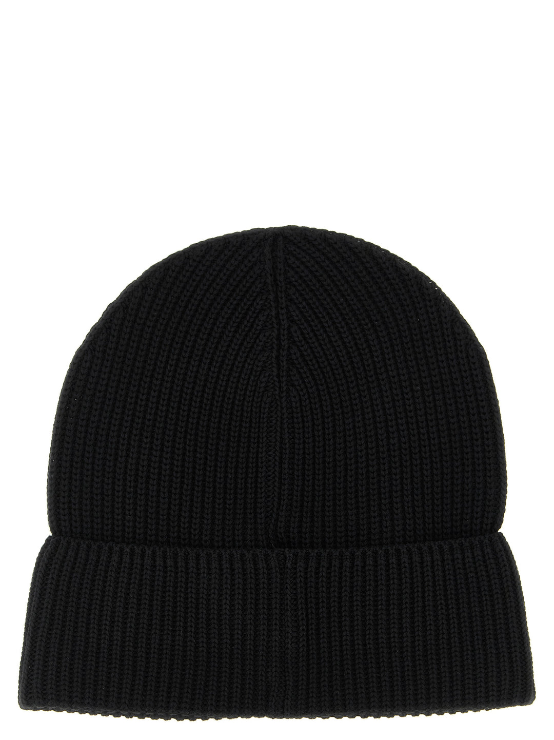 Moncler Logo Patch Beanie Hats - Black | 9bdc573bd603c5e589edc07588b33056e7307b27
