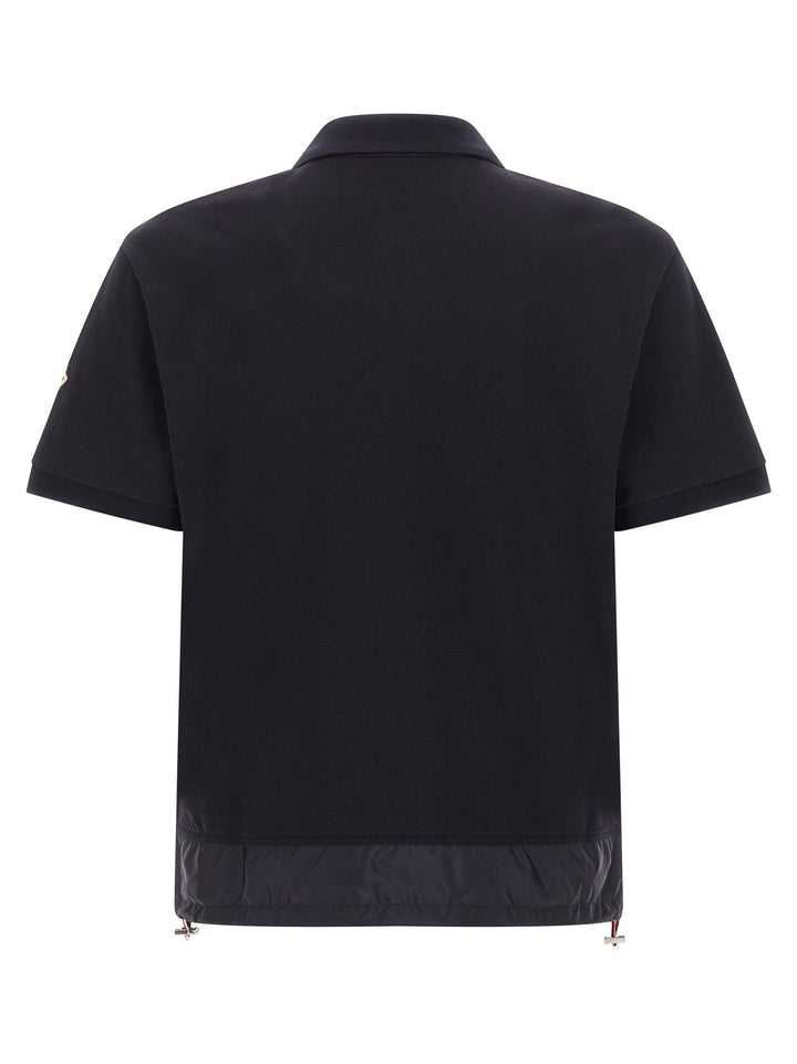 Moncler Half Zip  Shirt Polo - Blue | 53eb1483963ac43c9feab2a0c2e3be296ba45bfa