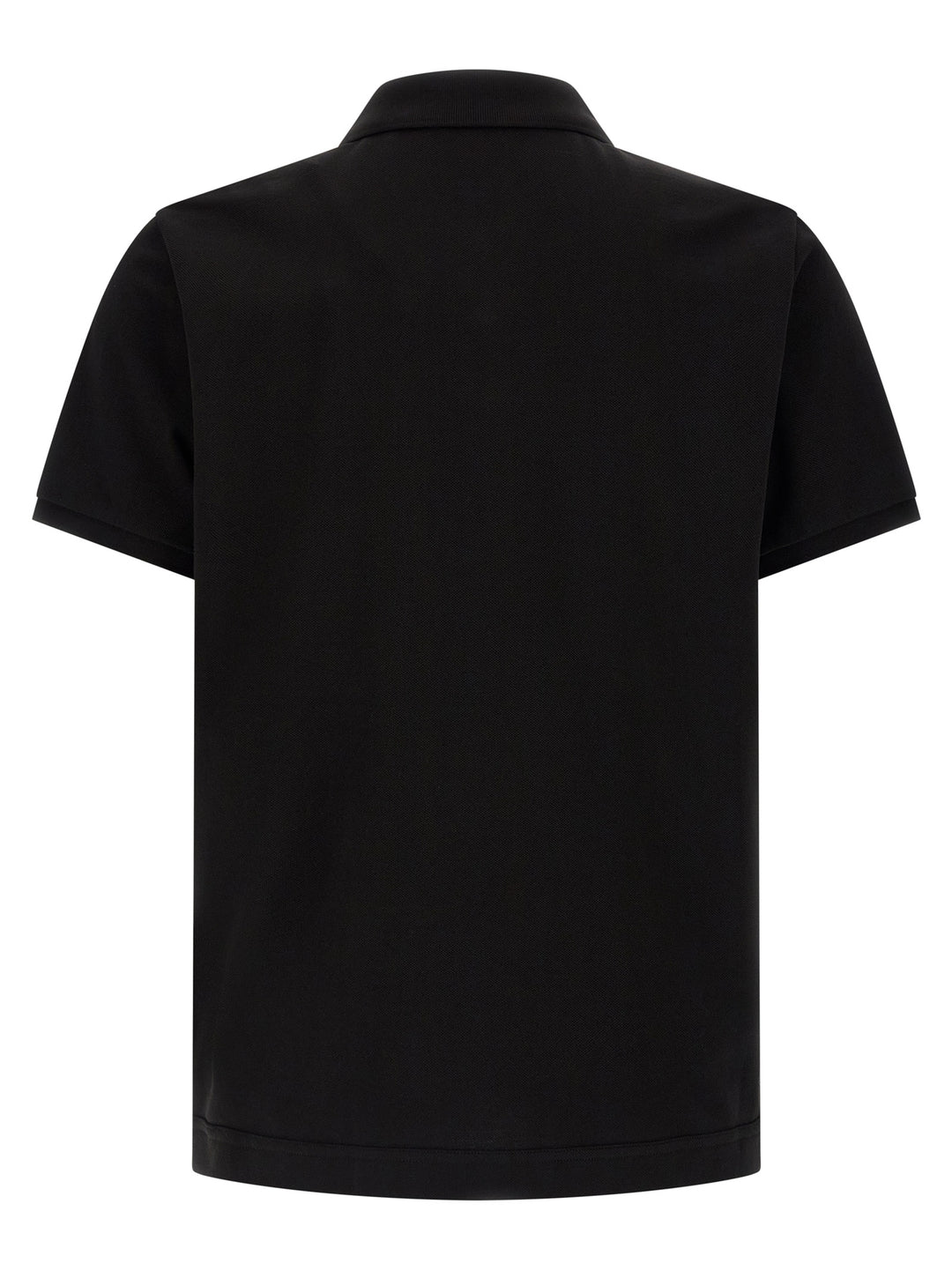 Moncler Leather Logo Patch  Shirt Polo - Black | 14d2d9c5047441f5d65d242c93c28d1e9e3c1454