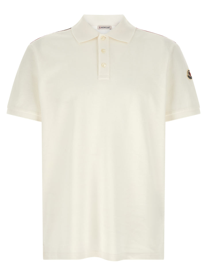 Moncler Logo  Shirt Polo - White | f6a6b84c536bb9085a4c94a28555b3cea7ab78aa