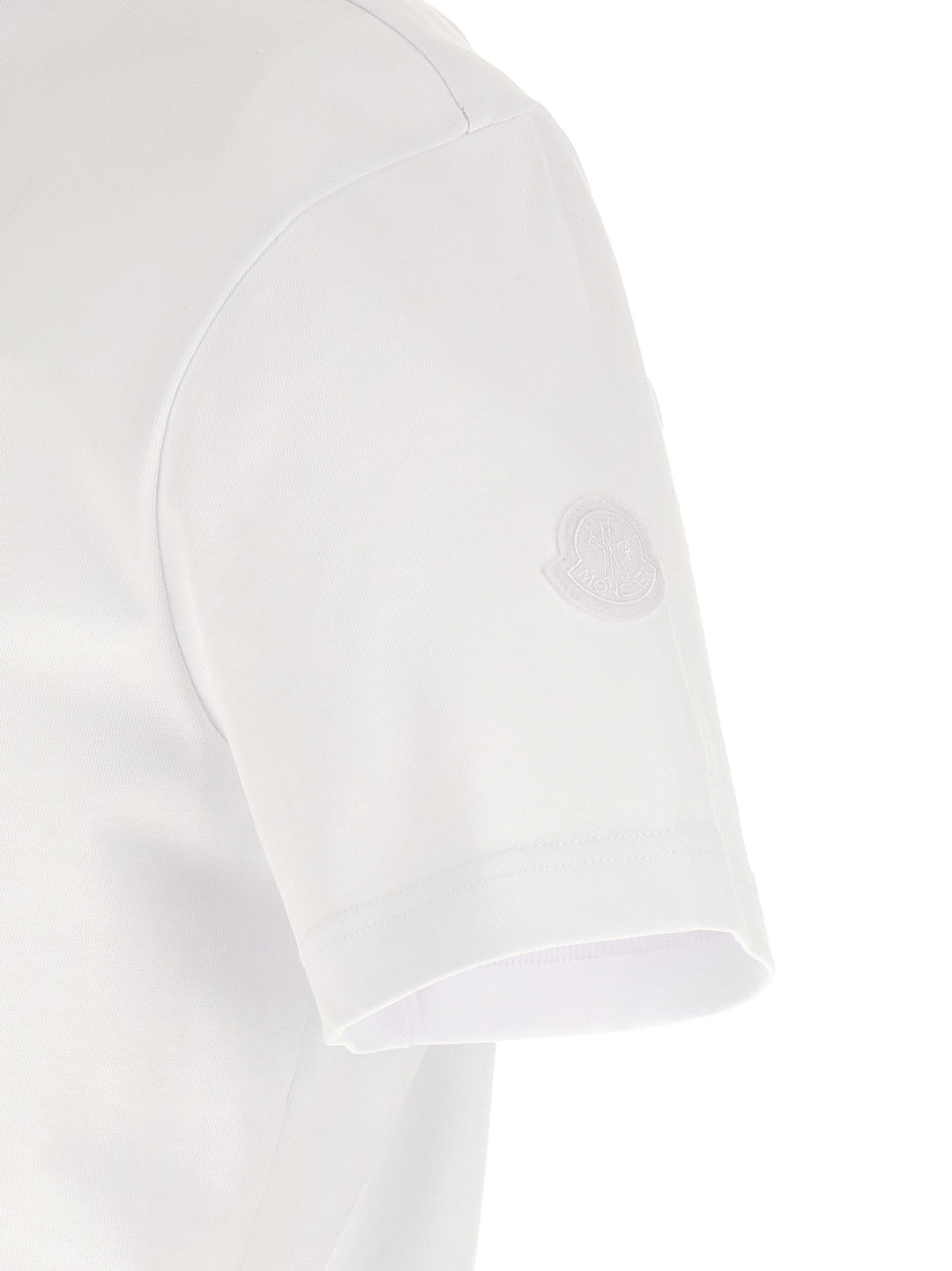 Moncler Embroidery T-shirt - White | 5c1895768e02d9b47f4052e3cb42918b02fc4935