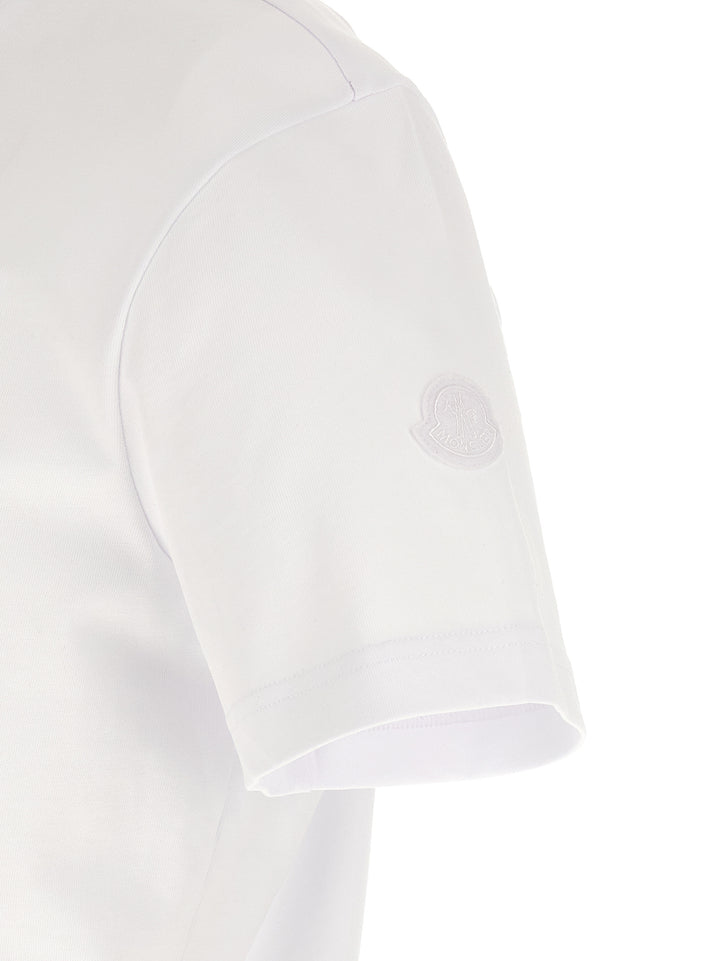 Moncler Embroidery T-shirt - White | 5c1895768e02d9b47f4052e3cb42918b02fc4935