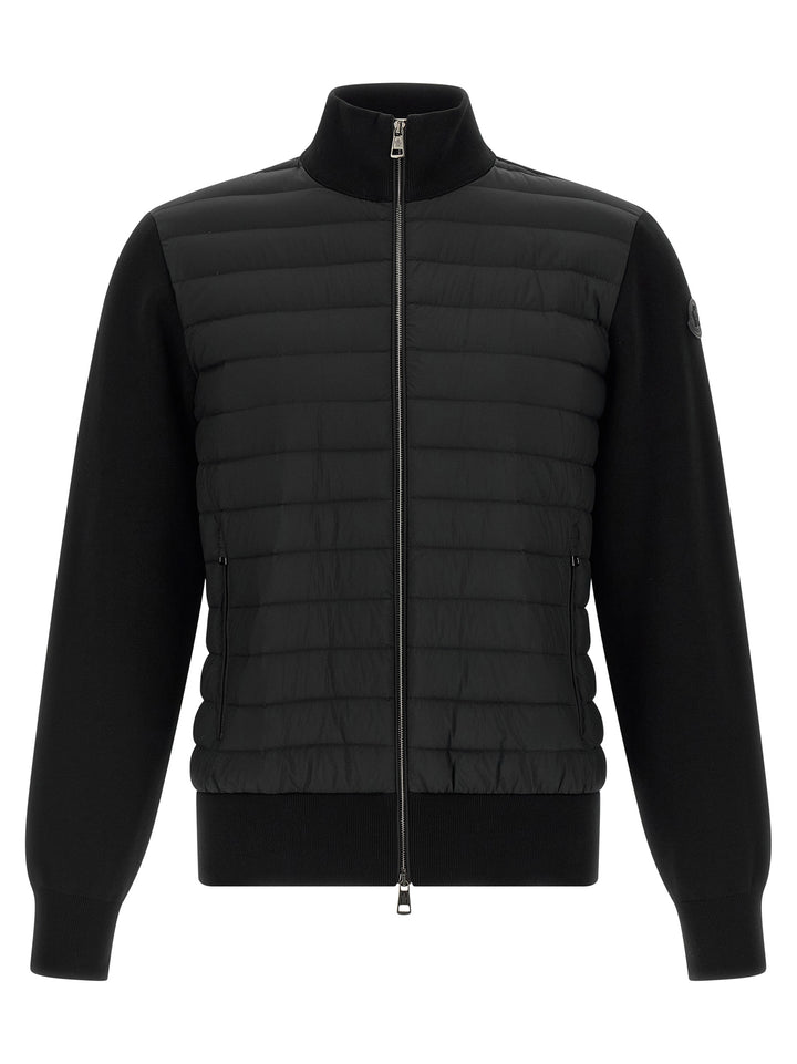 Moncler Padded Cardigan Sweaters and Cardigans - Black | 42468302f5a23fd15d52179d8b96a258dda7313f