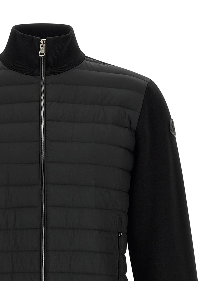 Moncler Padded Cardigan Sweaters and Cardigans - Black | 21cf3a1366e048cdb99774d4c1f47554089b51ae