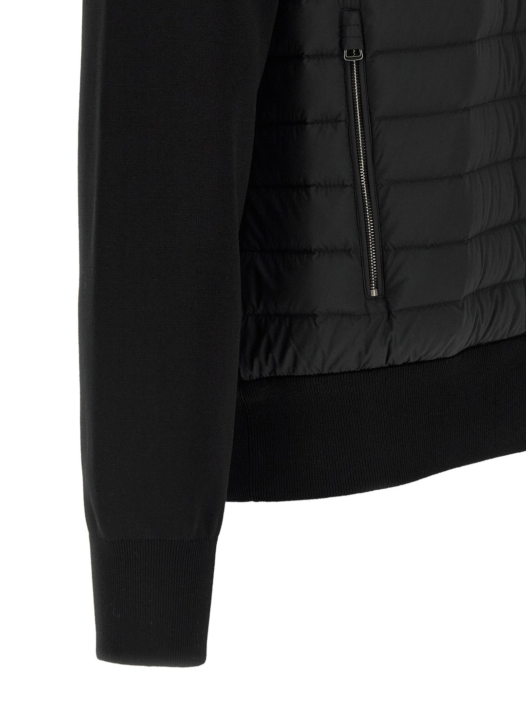 Moncler Padded Cardigan Sweaters and Cardigans - Black | 18b01869e88b2510a1fa8af9d2750c3f33aea64b