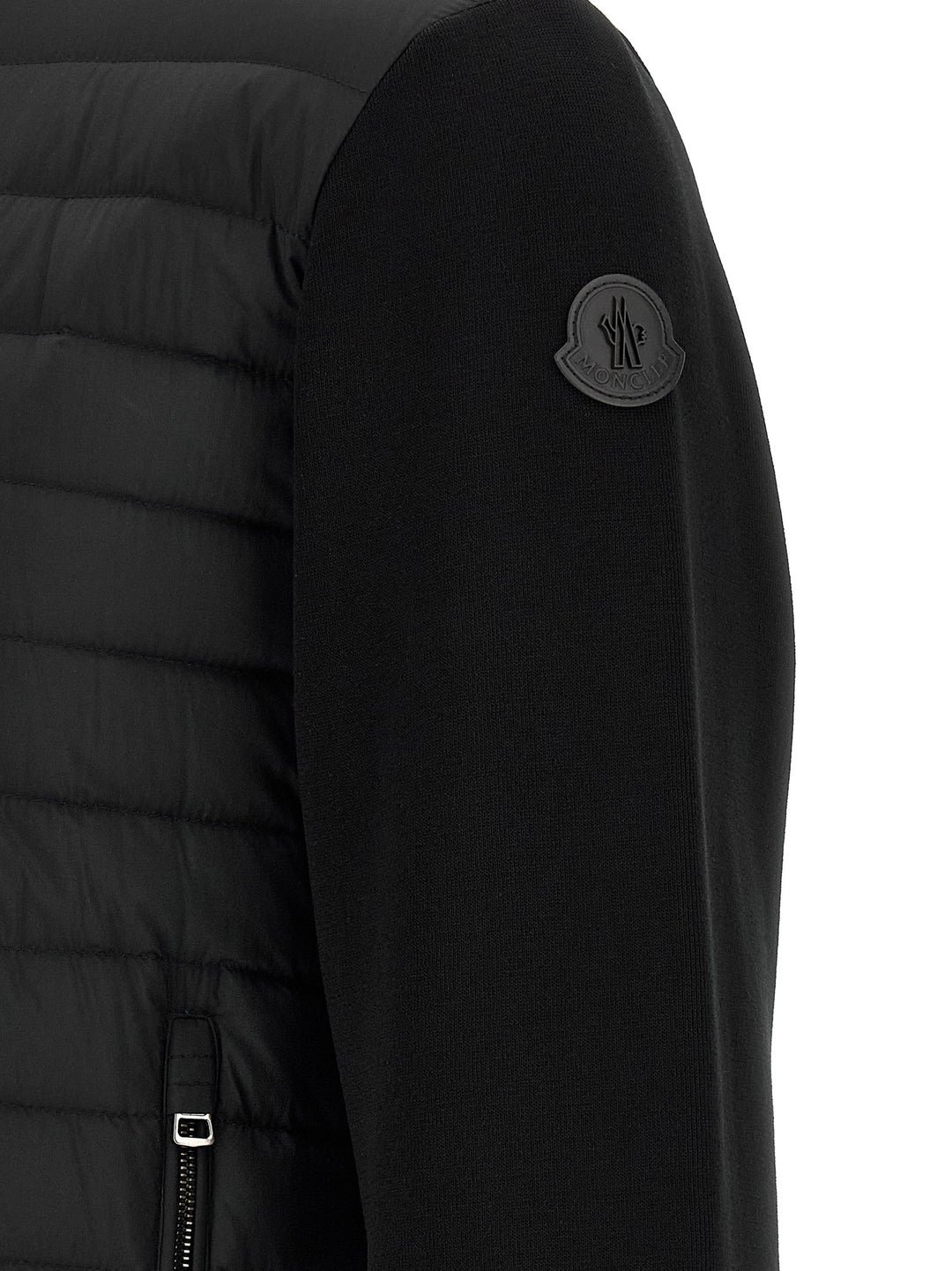 Moncler Padded Cardigan Sweaters and Cardigans - Black | 4f750494f51a40844d4dc386e03c2465370fc102