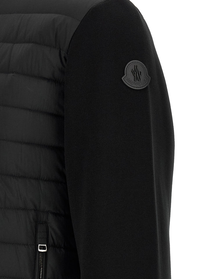 Moncler Padded Cardigan Sweaters and Cardigans - Black | 4f750494f51a40844d4dc386e03c2465370fc102