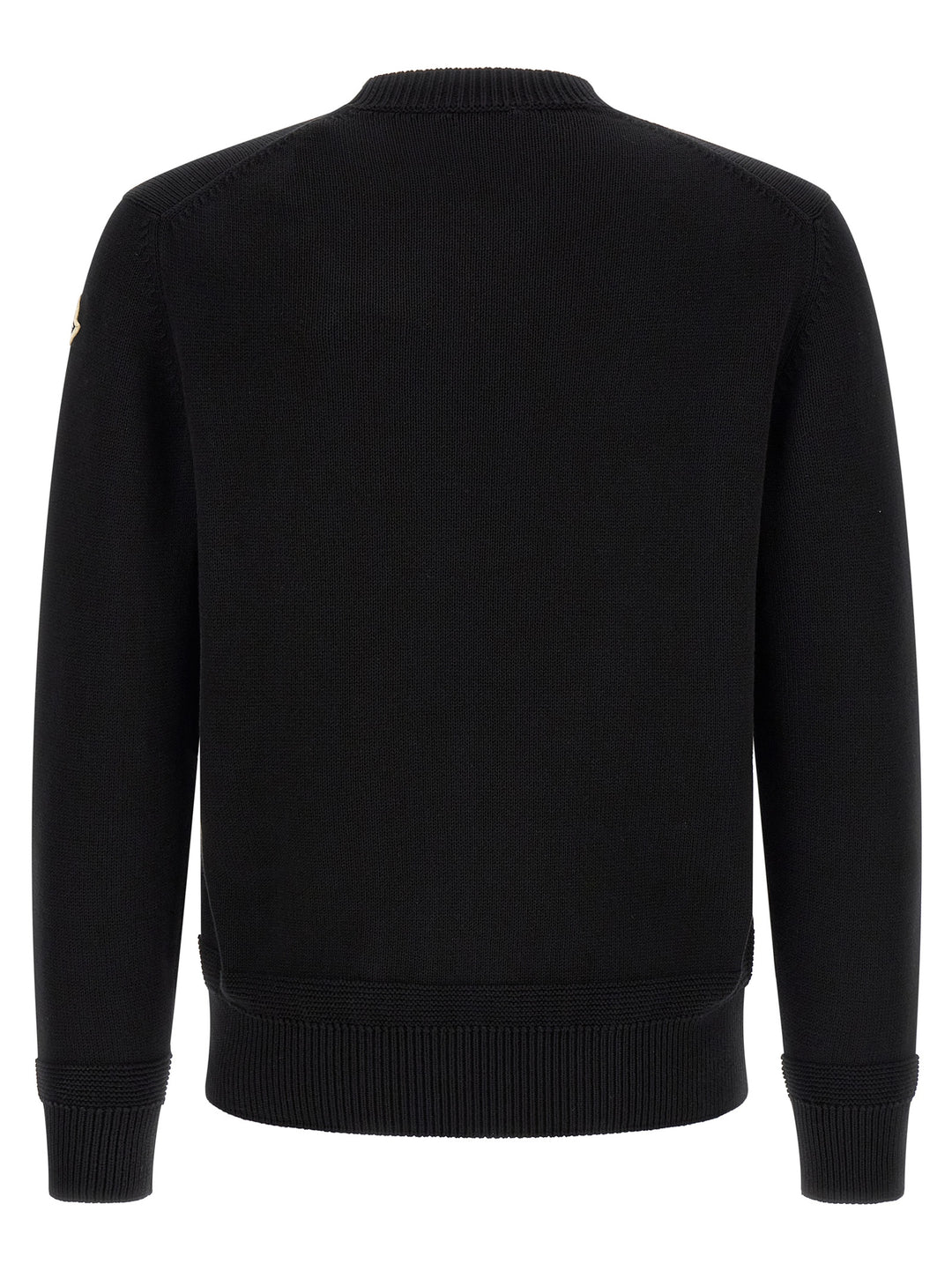 Moncler Cotton Sweater Sweaters and Cardigans - Black | 4ba019079a145be0eb679fb5282fc1380c389ac5