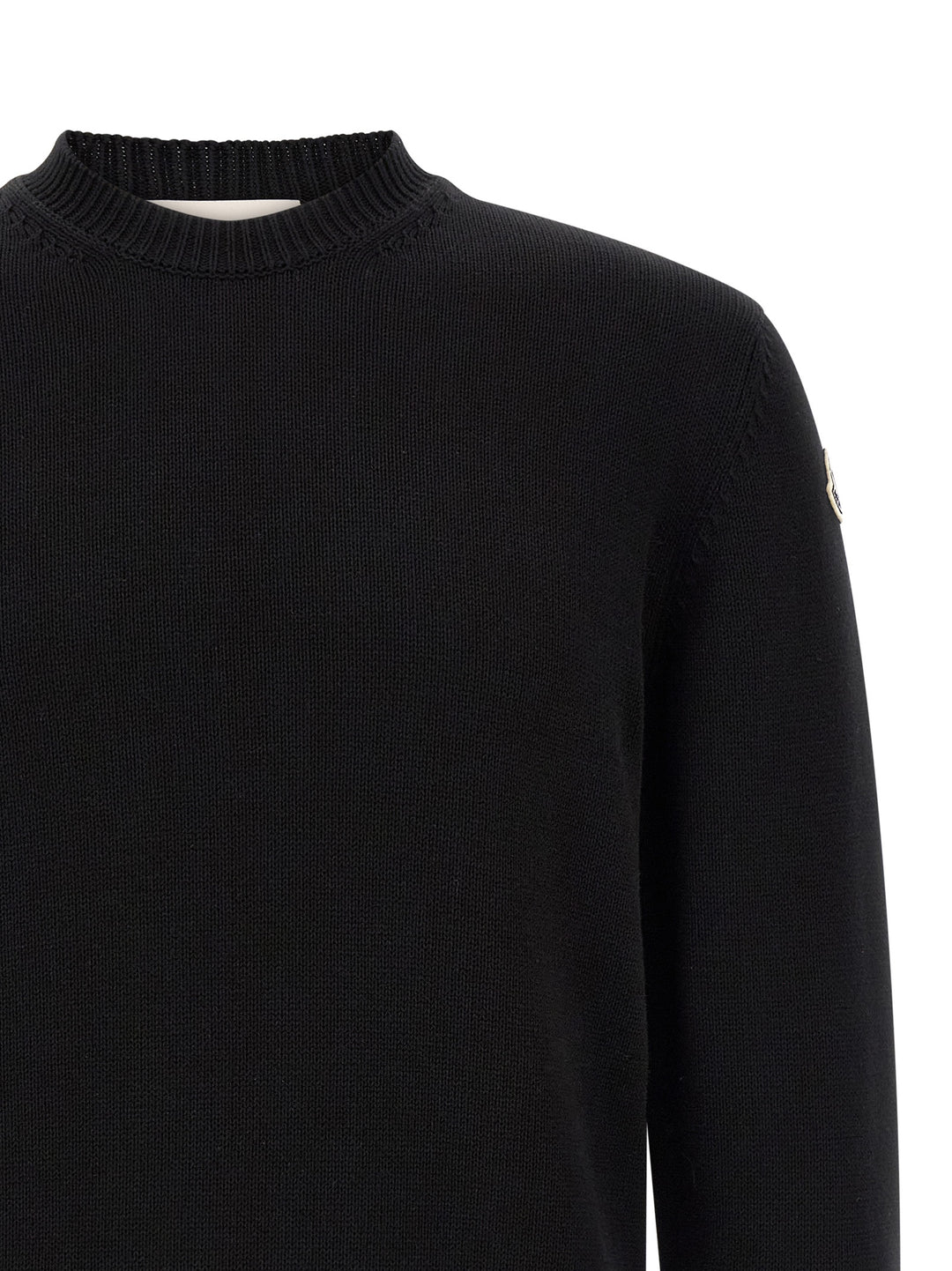 Moncler Cotton Sweater Sweaters and Cardigans - Black | e49d2b5e283b5331894fdcb1906664396f7beaae