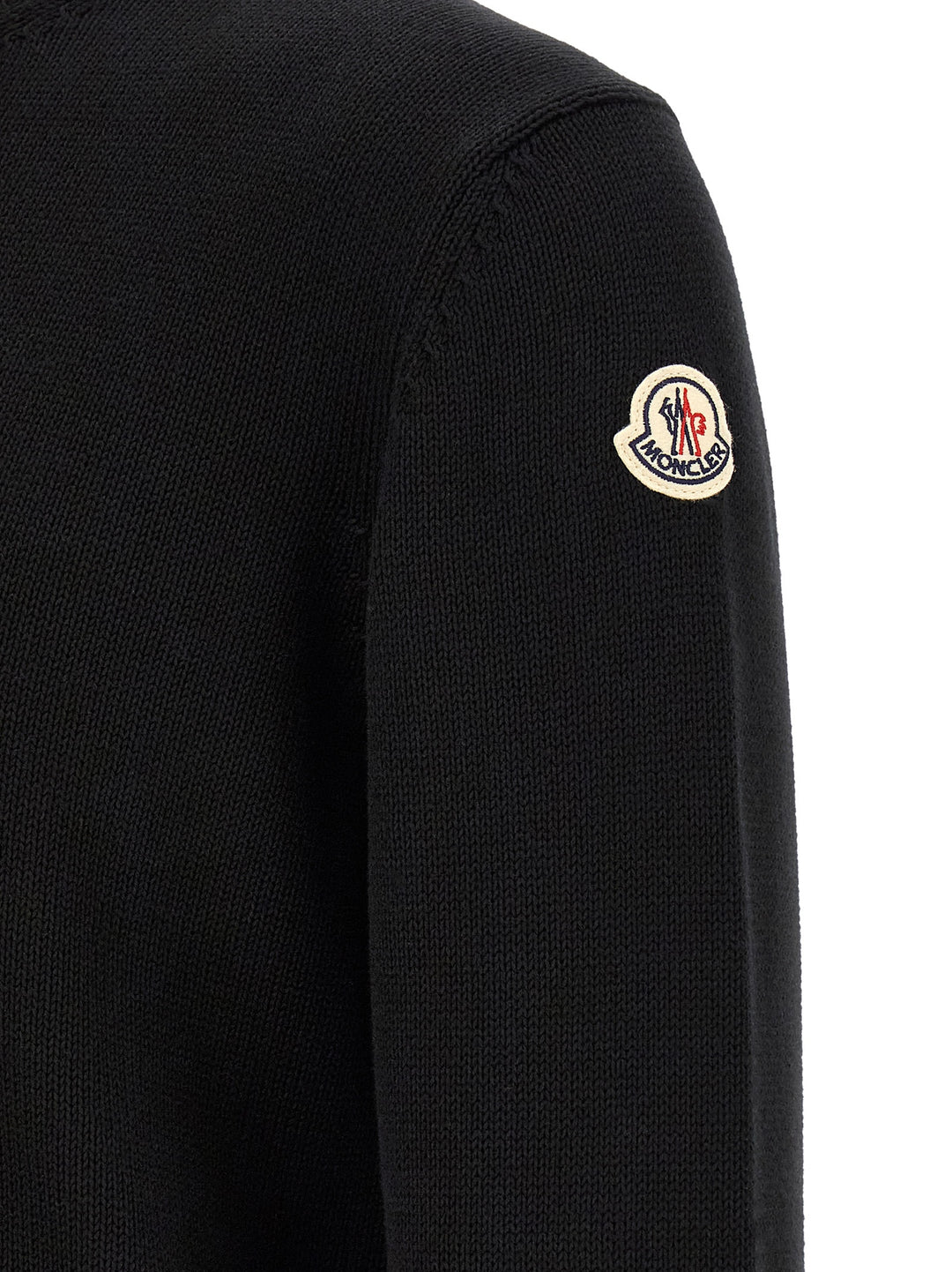 Moncler Cotton Sweater Sweaters and Cardigans - Black | 4212930802d9fb143ee72ac4dc1d71900fb1b7e6