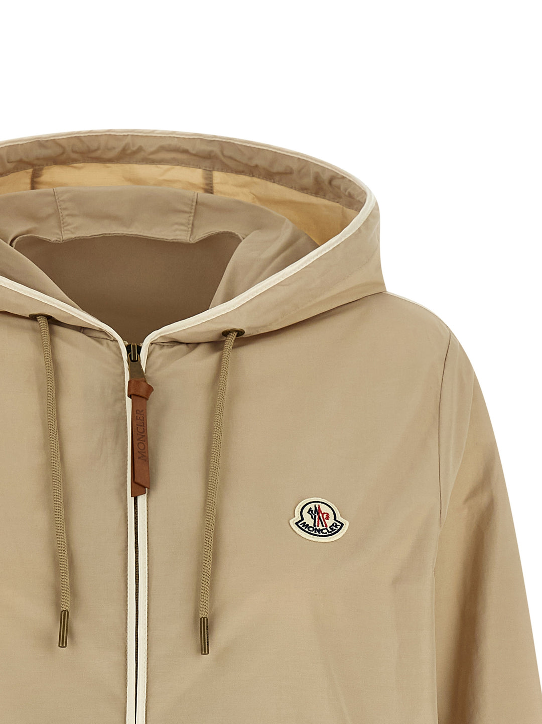 Moncler Sarracenia Puffer Jackets - Beige | 81e4fedb56f71c992479bb5c1da91729aced7858