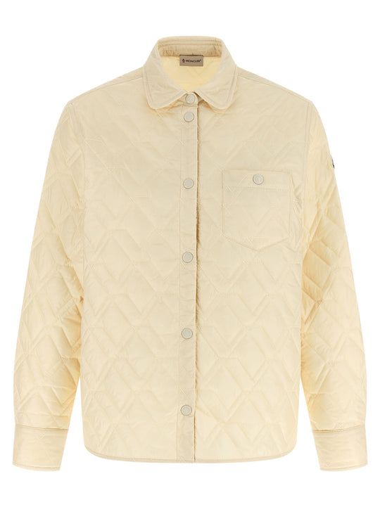Quilted Overshirt Shirt And Blouse Beige