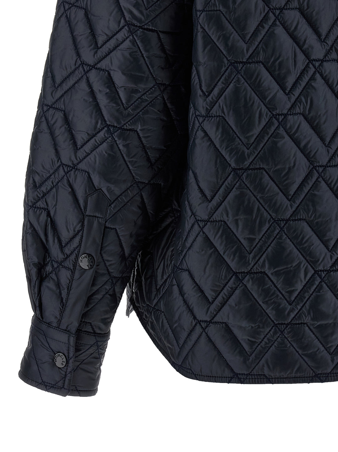 Moncler Quilted Overshirt Puffer Jackets - Blue | ee2237def5dfa9e76224e758a1182bd851b8966e