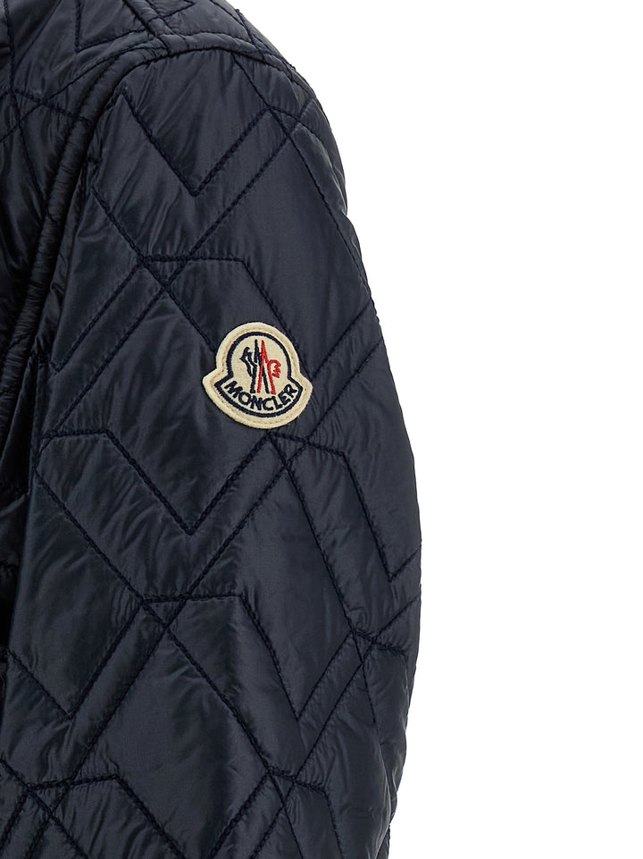 Moncler Quilted Overshirt Puffer Jackets - Blue | 415d40e62353fc0d59075a1a8d8cd3d06a1f2923