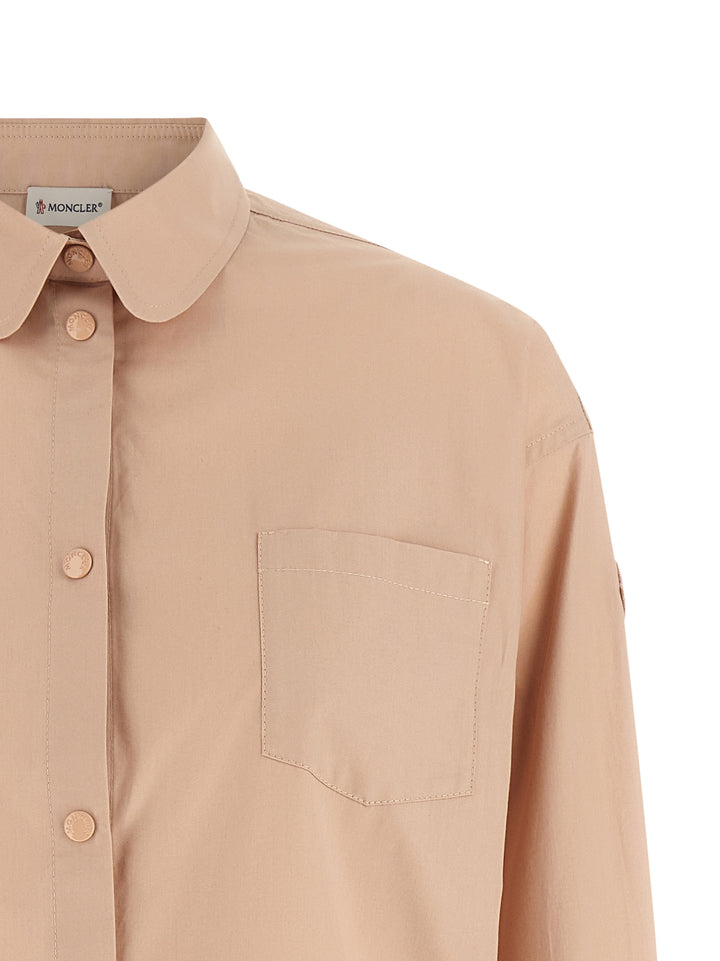 Moncler Cropped Shirt Shirt and Blouse - Pink | 117e8b314d11713123ef89fd444500c972f74d73